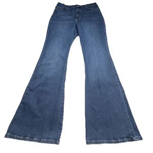 Banana Republic High-Rise Flare Jeans Dark Wash Premium Denim Size 31